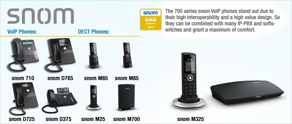 snom 700 series VoIP phones