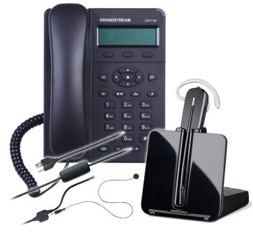 GRANDSTREAM GXP1160 HD + Plantronics CS540 + APV-63